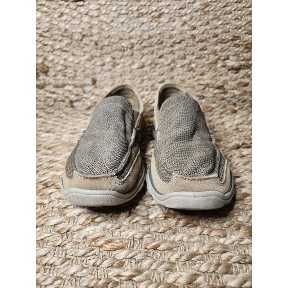 Skechers Mens Milford Fabric Leather Brown Slip On Shoes Casual Size 8.5 - Picture 3 of 11